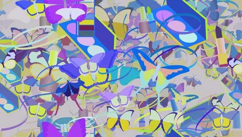 Background pattern abstract seamless design texture. Theme is about thread, d Stock Illustration