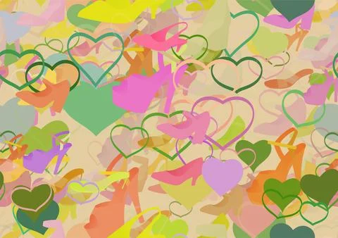 Background pattern abstract seamless design texture. Theme is about relations Stock-Illustration