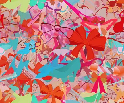 Background pattern abstract seamless design texture. Theme is about glamour,  Illustrazione stock
