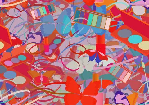 Background pattern abstract seamless design texture. Theme is about parlor, s Stock Illustration