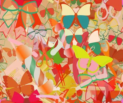 Background pattern abstract seamless design texture. Theme is about delicate, Stock Illustration