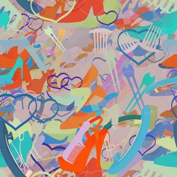 Background pattern abstract seamless design texture. Theme is about , style,  Stock Illustration