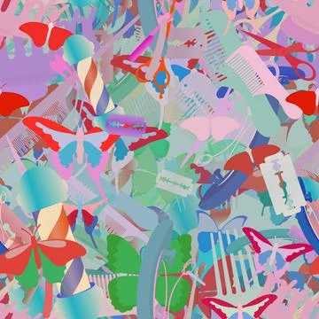 Background pattern abstract seamless design texture. Theme is about repeat, r Illustrazione stock