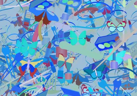 Background pattern abstract seamless design texture. Theme is about wild, Mon Stock Illustration