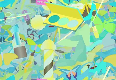 Background pattern abstract seamless design texture. Theme is about loafers,  Illustrazione stock