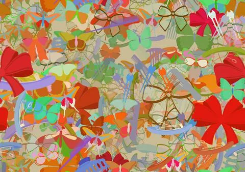 Background pattern abstract seamless design texture. Theme is about , summer, Stock Illustration