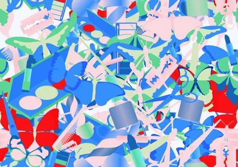 Background pattern abstract seamless design texture. Theme is about spring, s Stock Illustration