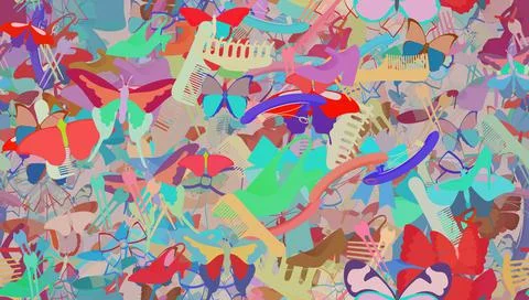 Background pattern abstract seamless design texture. Theme is about art, rake Stock Illustration