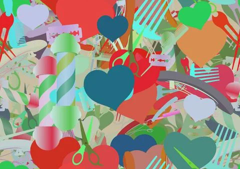 Background pattern abstract seamless design texture. Theme is about relations Stock Illustration