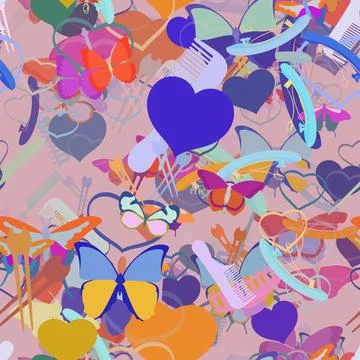 Background pattern abstract seamless design texture. Theme is about repeat, b Stock Illustration