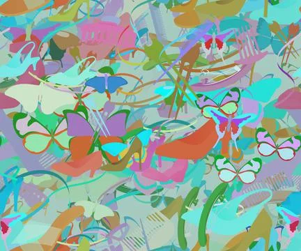 Background pattern abstract seamless design texture. Theme is about slip, exo Stock Illustration