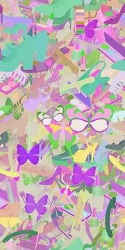 Background pattern abstract seamless design texture. Theme is about wild, des Stock Illustration
