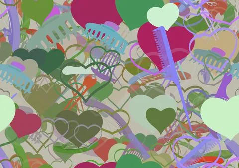 Background pattern abstract seamless design texture. Theme is about relations Stock Illustration