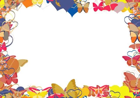 Background pattern abstract seamless design texture. Border frame, transparen Stock Illustration