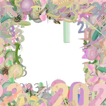 Background pattern abstract seamless design texture. Border frame, transparen Stock Illustration