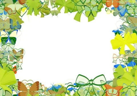 Background pattern abstract seamless design texture. Border frame, transparen Stock Illustration