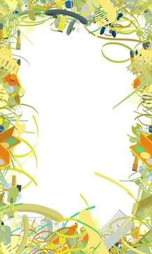 Background pattern abstract seamless design texture. Border frame, transparen Stock Illustration