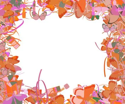 Background pattern abstract seamless design texture. Border frame, transparen Illustrazione stock
