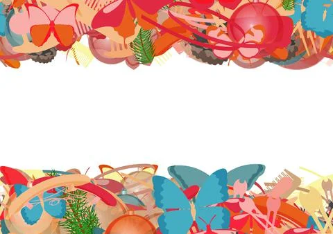 Background pattern abstract seamless design texture. Horizontal stripes. Bord Stock Illustration