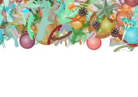 Background pattern abstract seamless design texture. Horizontal stripe. Borde Stock Illustration