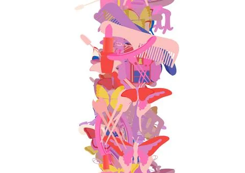 Background pattern abstract seamless design texture. Vertical stripe. Border  Stock Illustration