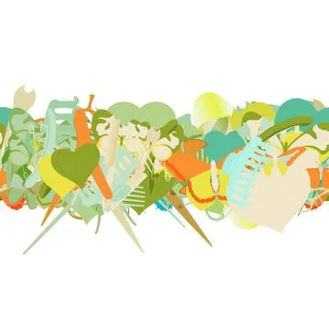 Background pattern abstract seamless design texture. Horizontal stripe. Borde Stock Illustration