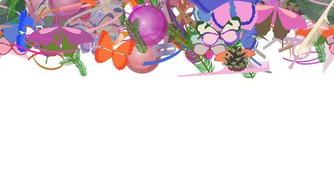 Background pattern abstract seamless design texture. Horizontal stripe. Borde Stock Illustration