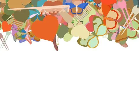 Background pattern abstract seamless design texture. Horizontal stripe. Borde Stock Illustration