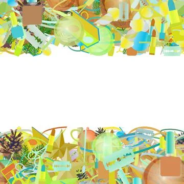 Background pattern abstract seamless design texture. Horizontal stripes. Bord Stock Illustration