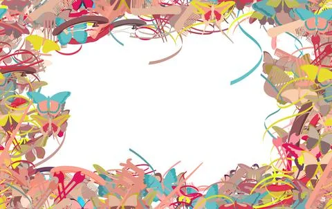 Background pattern abstract seamless design texture. Border frame, transparen Illustrazione stock
