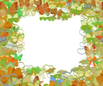 Background pattern abstract seamless design texture. Border frame, transparen Illustrazione stock
