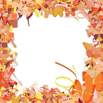 Background pattern abstract seamless design texture. Border frame, transparen Illustrazione stock