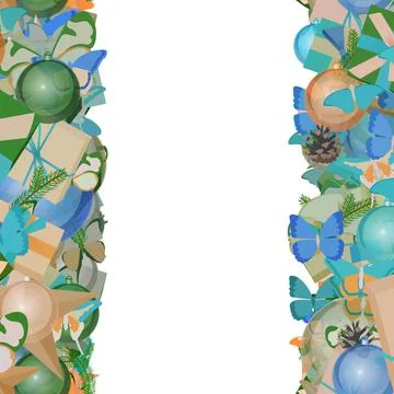 Background pattern abstract seamless design texture. Vertical stripes. Border Illustrazione stock