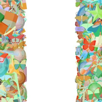 Background pattern abstract seamless design texture. Vertical stripes. Border Stock Illustration