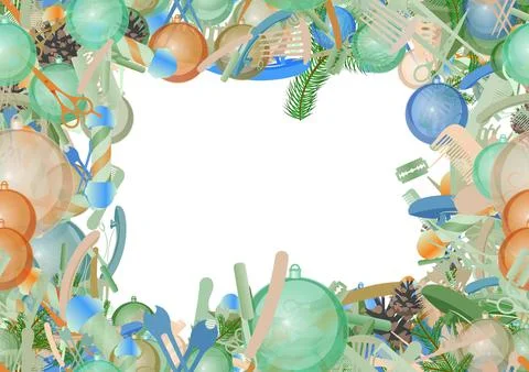 Background pattern abstract seamless design texture. Border frame, transparen Illustrazione stock