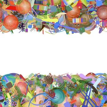 Background pattern abstract seamless design texture. Horizontal stripes. Bord Stock Illustration