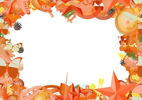 Background pattern abstract seamless design texture. Border frame, transparen Stock Illustration