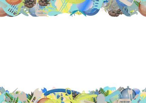 Background pattern abstract seamless design texture. Horizontal stripes. Bord Stock Illustration