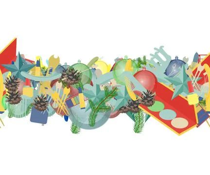 Background pattern abstract seamless design texture. Horizontal stripe. Borde Stock Illustration