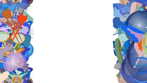 Background pattern abstract seamless design texture. Vertical stripes. Border Stock Illustration