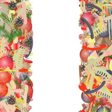 Background pattern abstract seamless design texture. Vertical stripes. Border Stock Illustration