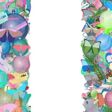 Background pattern abstract seamless design texture. Vertical stripes. Border Illustrazione stock