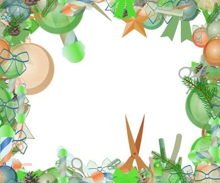 Background pattern abstract seamless design texture. Border frame, transparen Stock Illustration