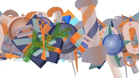 Background pattern abstract seamless design texture. Horizontal stripe. Borde Illustrazione stock