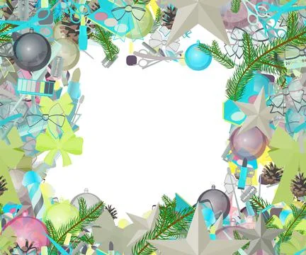 Background pattern abstract seamless design texture. Border frame, transparen Illustrazione stock