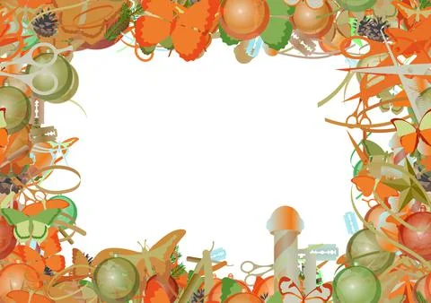 Background pattern abstract seamless design texture. Border frame, transparen Stock Illustration