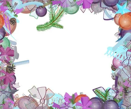 Background pattern abstract seamless design texture. Border frame, transparen Stock Illustration