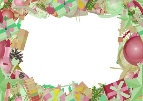 Background pattern abstract seamless design texture. Border frame, transparen Illustrazione stock