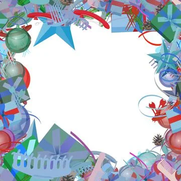 Background pattern abstract seamless design texture. Border frame, transparen Stock Illustration