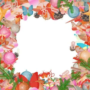 Background pattern abstract seamless design texture. Border frame, transparen 스톡 일러스트